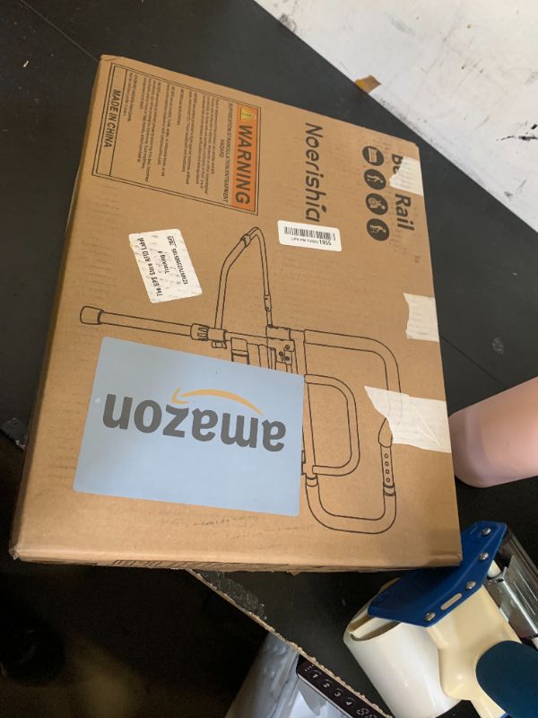 Photo 1 of Bed Rails for Elderly Adults Safety, Foldable Bed Assist Rails for Seniors with Sensor Light & Storage Pocket, Adjustable Height, 180° One-Hand Folding Bed Side Rails Fit King Queen Full Twin