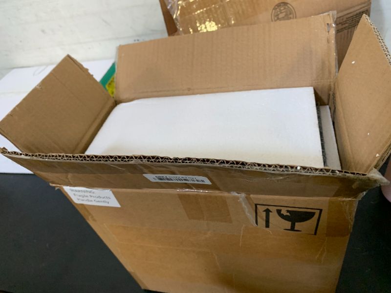 Photo 1 of Geelin 6 Pack Acrylic Risers for Display Acrylic Cube Boxes Risers Display Stands with Hollow Bottoms Decorative Stand for Jewelry Candy Table Decor 6 Sizes(Black,7 to 12 Inch,Square)