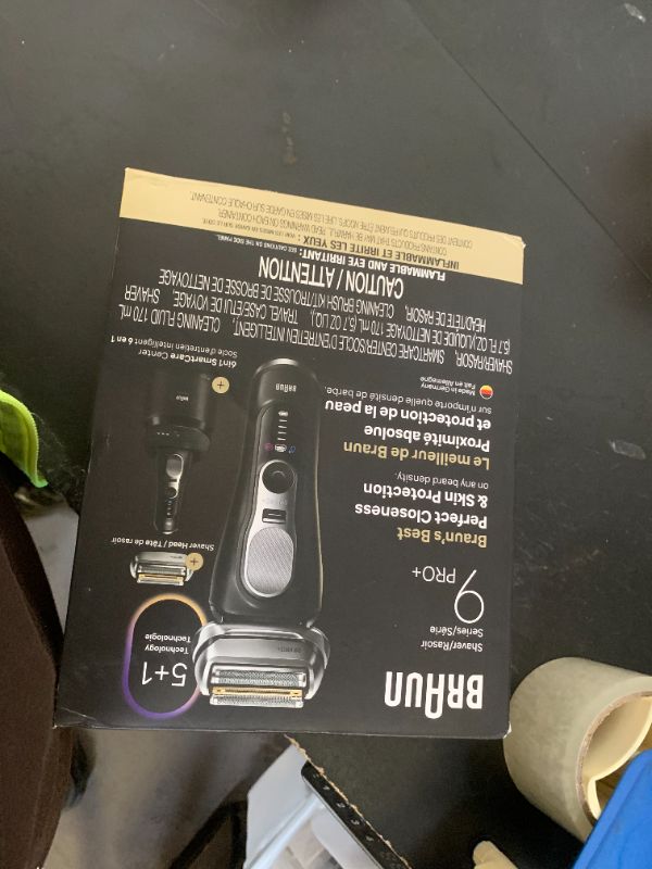 Photo 1 of Braun Series 9 PRO+ Electric Shaver, Pro SensoAdapt, 6in1 SmartCare Center, Wet & Dry Razor, 9660CCPS, Black