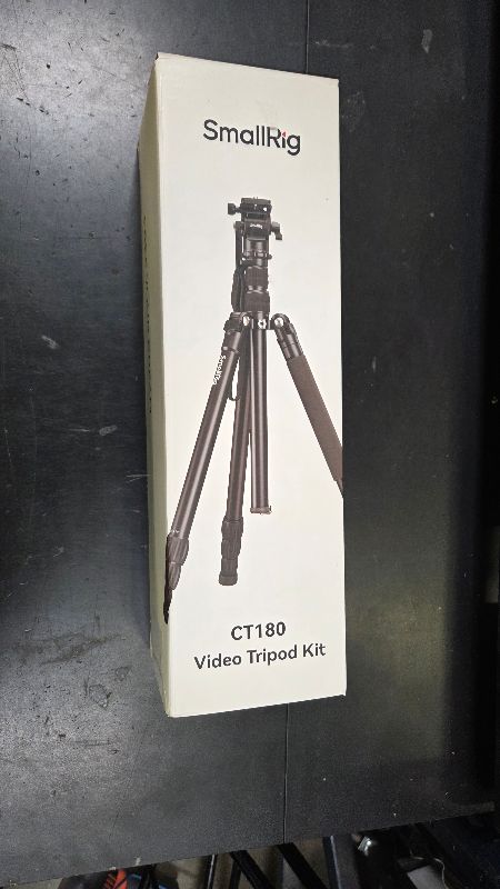Photo 1 of SmallRig CT180 Video Tripod, 72" Camera Tripod Monopod with Fluid Head, Aluminum Camera Tripod, 360° Panorama Fluid Head for Travel, Video, Live Streaming, Vlogging- 3760B
