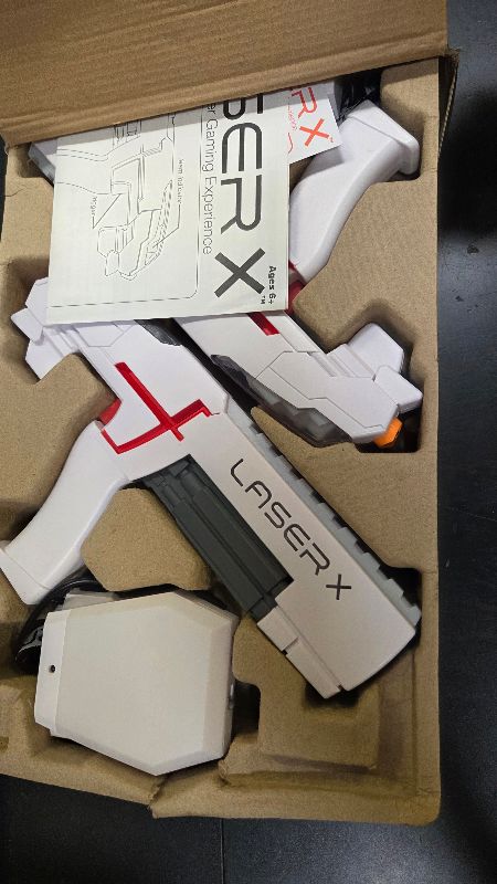 Photo 1 of LASER X The Original Two Player Laser Tag Gaming Set, Blasters & Vest Sensors, Ages 6+
