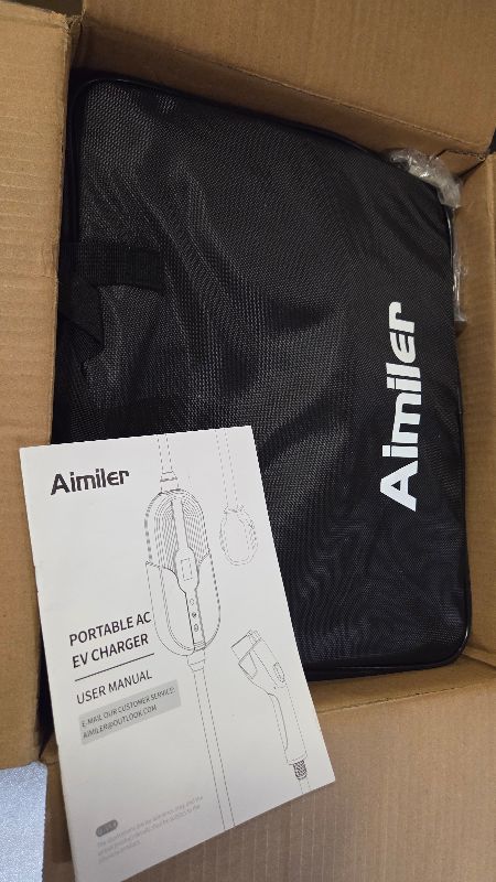 Photo 1 of AIMILER Level 2 Electric Vehicle (EV) Charger(WIFI APP/Plug-play), 32A, 25ft Cable ETL Certified, 220V-240V NEMA 14-50P Plug EVSE w/ J1772 Connector, Portable EV Car Charging Stations for Home Level 2