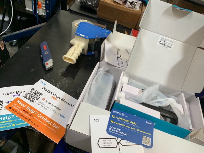 Photo 1 of Veise VE06-H Smart Front Door Lock Set, App Control, Keyless Entry Deadbolt with Lever Handle, Electronic Digital Touchscreen Keypad, Auto Lock, Easy Install, Matte Black