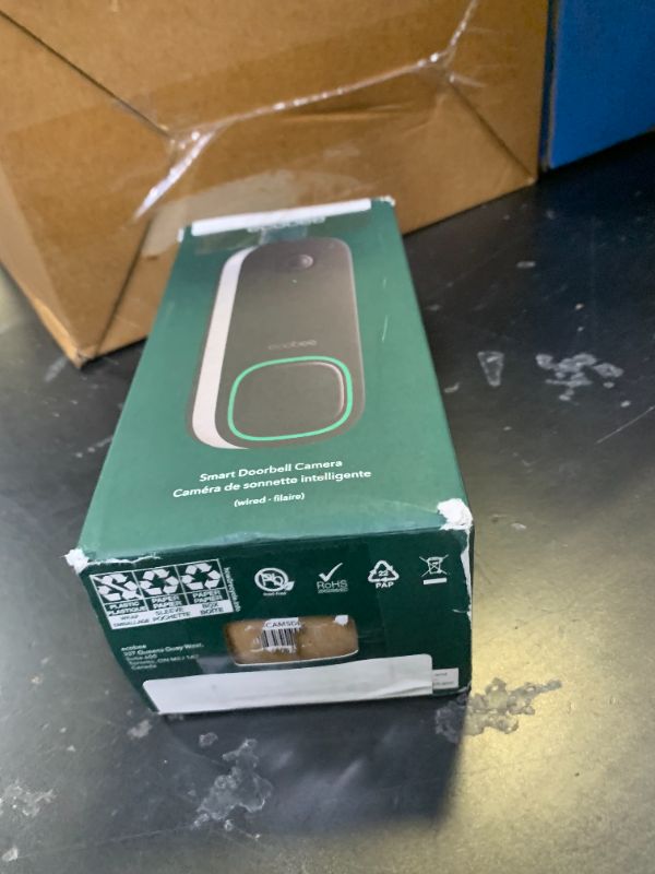 Photo 1 of ecobee Smart Video Doorbell Camera (Wired) - with Industry Leading HD Camera, Smart Security, Night Vision, Person and Package Sensors, 2-Way Talk, and Video & Snapshot Recording
