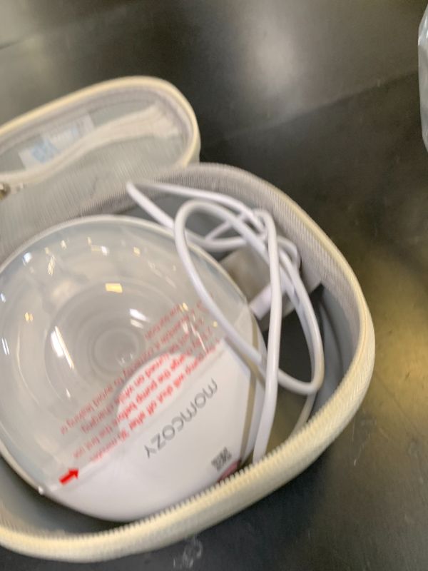 Photo 1 of Momcozy M5 Smart APP Controlled Wearable Breast Pump, Hands-Free Wireless Electric Pump, 3 Modes 9 Suction Levels, BPA-Free, Portable Lightweight, 24mm Flange, 1-Pack Cozy Red