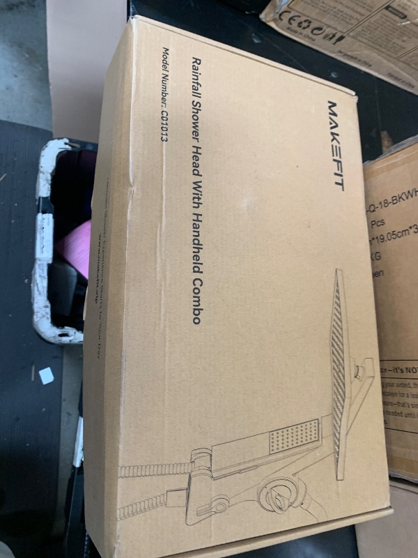 Photo 1 of MakeFit Filtered Rain Shower Head with Handheld Combo High Pressure 12'' Rainfall Shower Heads & Hidden Detachable Wand Dual Showerhead Water Softener for Hard Water Easy Filter Replacement