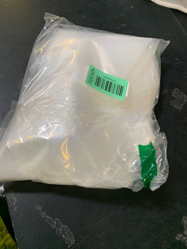 Photo 1 of 10" X 15" Open-End Flat Poly Bags (100 Count) No Adhesive Strip - 2 Mil Clear Bags for Packaging, Shipping, Storage - Spartan Industrial