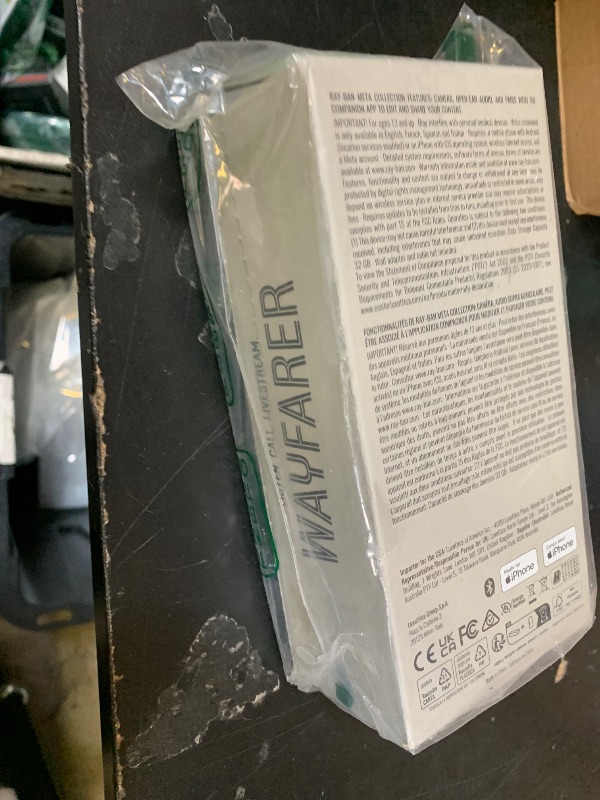 Photo 1 of Ray-Ban Meta (Gen 1), Wayfarer, Matte Black | Smart AI Glasses for Men, Women —12 MP Camera, Open-Ear Speakers for Audio, Video Recording and Bluetooth —Transitions® Green Lenses —Wearable Technology