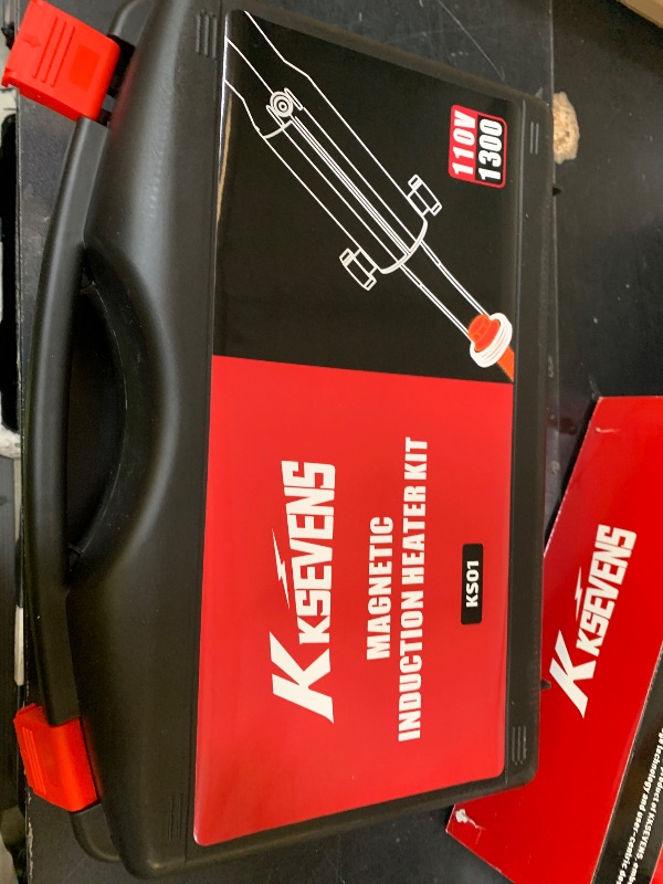 Photo 1 of Induction Heater Bolt 1300W 110V,Induction Bolt Heater Removal Tool Kit with 10 Coils for Rusty Screw Removing,Red