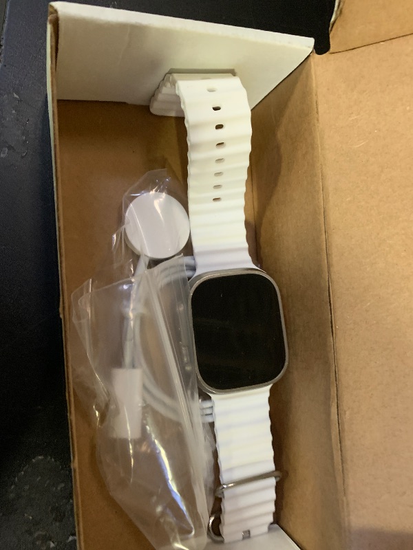 Photo 1 of Apple Watch Ultra 2 [GPS + Cellular, 49mm] - Titanium Case With White Ocean Band, One Size (Renewed)