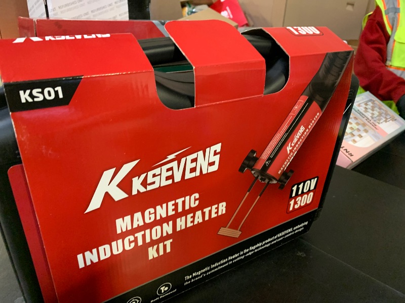 Photo 1 of Induction Heater Bolt 1300W 110V,Induction Bolt Heater Removal Tool Kit with 10 Coils for Rusty Screw Removing,Red