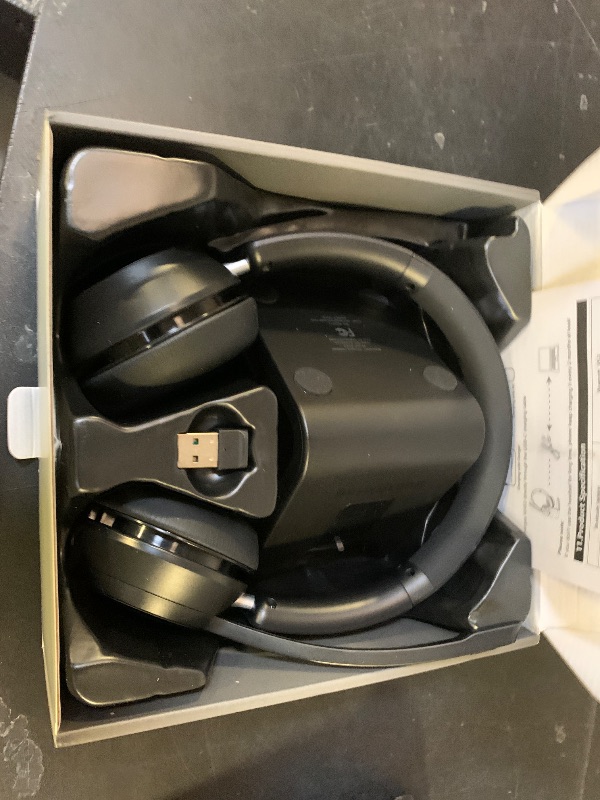 Photo 1 of (Upgraded Version) Wireless Headset, Bluetooth Headset with Noise Cancelling Microphone, Best Headphones with Mic Mute & USB Dongle for PC/Computer/Laptop/Cell Phones/Remote Work/Call Center