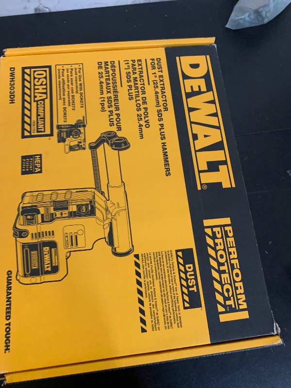 Photo 1 of DEWALT Onboard Rotary Hammer Dust Extractor for 1-Inch SDS Plus Hammers (DWH303DH)