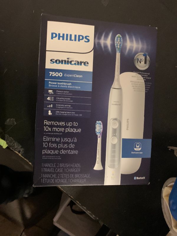 Photo 1 of Philips Sonicare ExpertClean 7500 White, Rechargeable Electric Power Toothbrush, HX9690/06