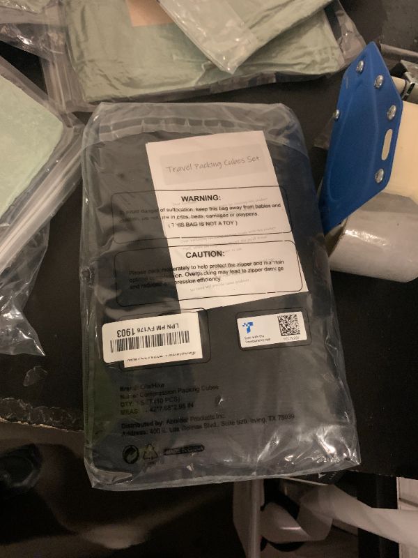 Photo 1 of 10 Set Compression Packing Cubes for Travel Essentials,Compressible Expandable Packing Cubes for Suitcase,OlarHike Luggage Organizer Bags for Travel,Handy Helper for Organizing Clothes(Black)