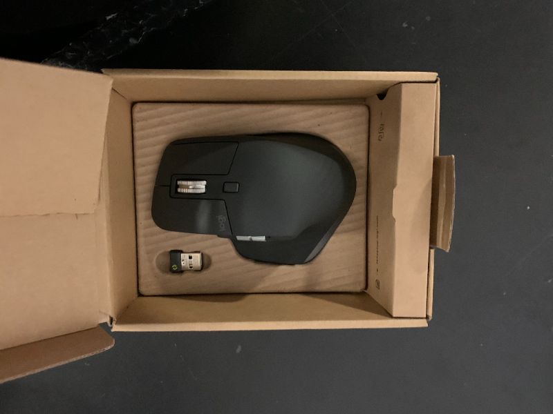 Photo 1 of Logitech MX Master 3S Wireless Mouse Standard Edition with Logi Bolt USB Receiver, Ultra-Fast Scrolling, Ergo, 8K DPI, Track on Glass, Quiet Clicks, USB-C, Bluetooth, Windows, Linux, Chrome - Graphite