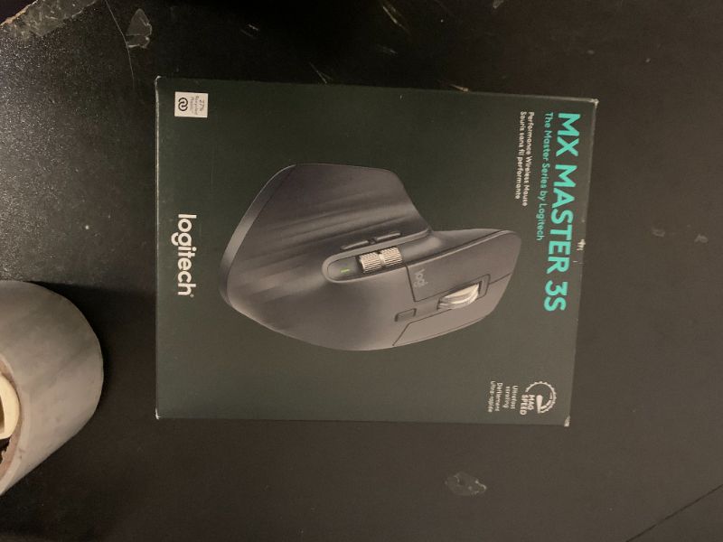 Photo 1 of Logitech MX Master 3S Wireless Mouse Standard Edition with Logi Bolt USB Receiver, Ultra-Fast Scrolling, Ergo, 8K DPI, Track on Glass, Quiet Clicks, USB-C, Bluetooth, Windows, Linux, Chrome - Graphite