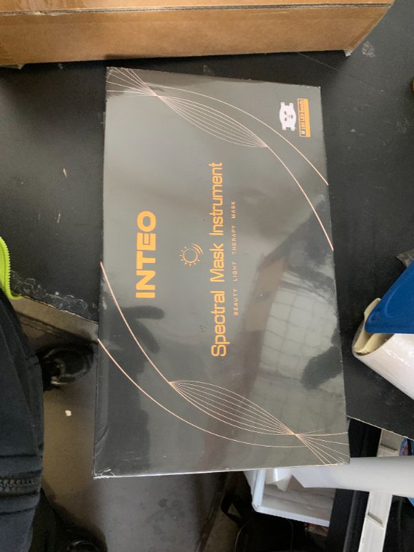 Photo 1 of INTEO Red Light Therapy for Face, 3 Modes Portable Led Face Mask Light Therapy with Remote, Near-infrared 850 Red Light Mask with Timing Function, Led Light Therapy At Home 180 LED Beads