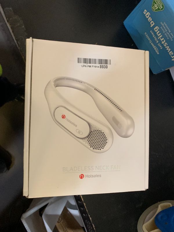 Photo 1 of Hotsales Neck Fan, Hands Free Bladeless Neck Fans Portable Rechargeable, 6000 mAh Battery Operated Wearable Personal Fan, Cooling Neck Fan, 3 Speeds, USB Fan Gifts for Men, Women, Travel, Outdoor