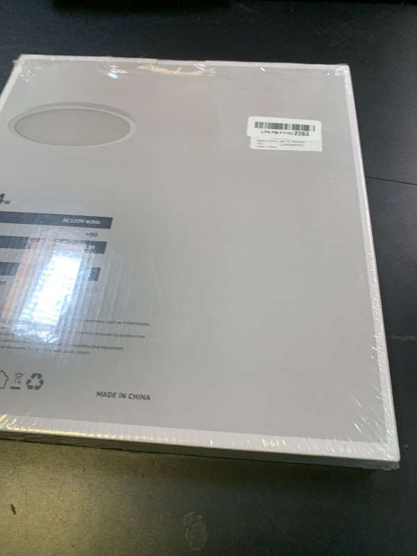 Photo 1 of Matane 12 Inch LED Flush Mount Ceiling Light Fixture with Night Light, 24W 2400LM 3000K/4000K/5000K Selectable, Dimmable LED Ceiling Lights for Bedroom, Dining Room, Kitchen, Round White