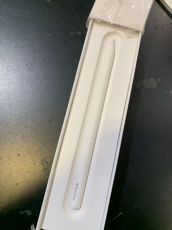 Photo 1 of Apple Pencil Pro: Latest Model - Device Compatibility Check Required - Pixel-Perfect Precision, Tilt and Pressure Sensitivity, Perfect for Note-Taking, Drawing, and Art. Charges and Pairs Magnetically