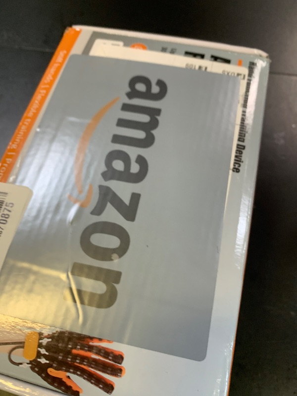 Photo 1 of JBMBHC Rehabilitation Robot Gloves, Finger Exerciser for Stroke Recovery Hand Glove Equipment Hand Function Rehabilitation (Orange Left Hand L)