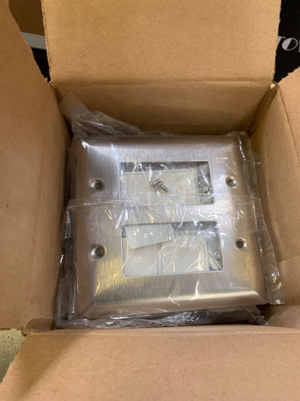 Photo 1 of Infratech Dual Duplex Stack Switch, In-Wall Control for Indoor Use, 14-4305