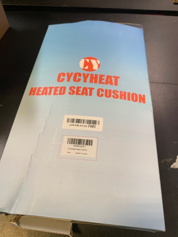 Photo 1 of 10000mAh Heated Seat Cushion Battery Operated - Foldable Portable USB Rechargeable Heating Seat Cushion for Office, Bleacher, Stadium,