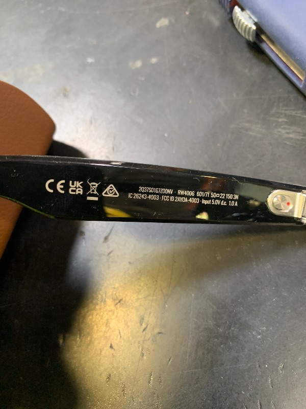 Photo 1 of Ray-Ban Meta (Gen 1), Wayfarer, Matte Black | Smart AI Glasses for Men, Women —12 MP Camera, Open-Ear Speakers for Audio, Video Recording and Bluetooth —Transitions® Green Lenses —Wearable Technology