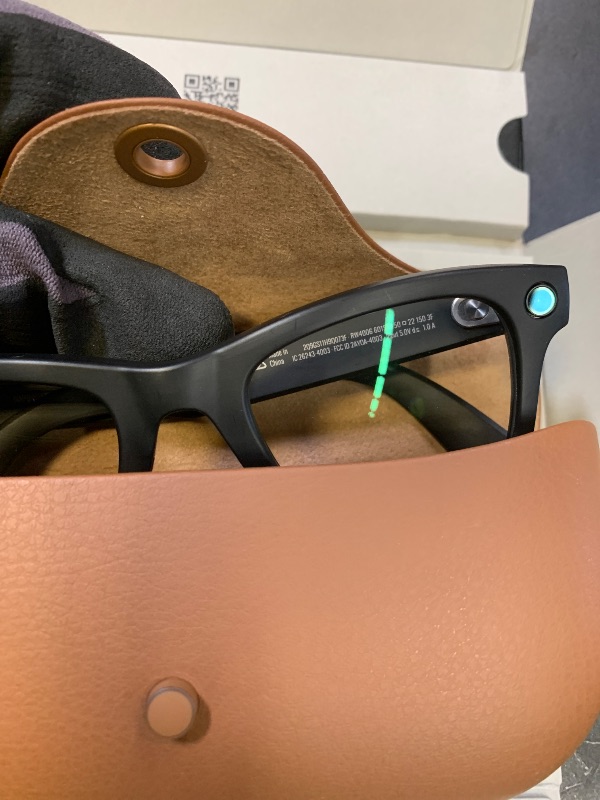 Photo 1 of Ray-Ban Meta (Gen 1), Wayfarer, Matte Black | Smart AI Glasses for Men, Women —12 MP Camera, Open-Ear Speakers for Audio, Video Recording and Bluetooth —Transitions® Green Lenses —Wearable Technology