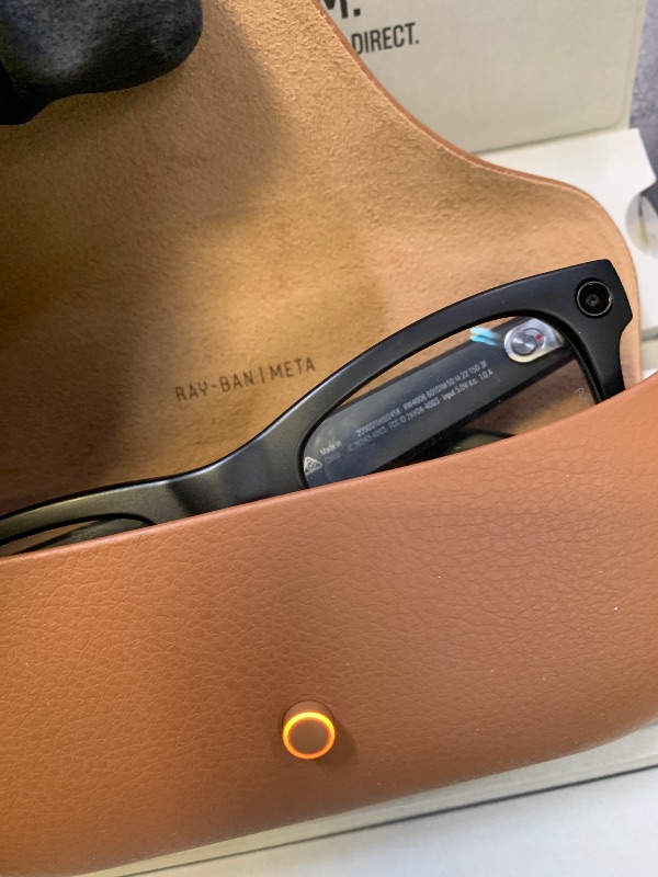 Photo 1 of Ray-Ban Meta (Gen 1), Wayfarer, Matte Black | Smart AI Glasses for Men, Women —12 MP Camera, Open-Ear Speakers for Audio, Video Recording and Bluetooth —Transitions® Green Lenses —Wearable Technology