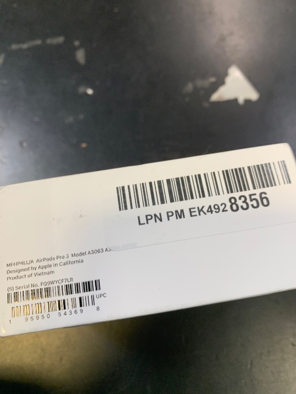 Photo 1 of Apple AirPods Pro 3 Wireless Earbuds, Active Noise Cancellation, Live Translation, Heart Rate Sensing, Hearing Aid Feature, Bluetooth Headphones, Spatial Audio, High-Fidelity Sound, USB-C Charging