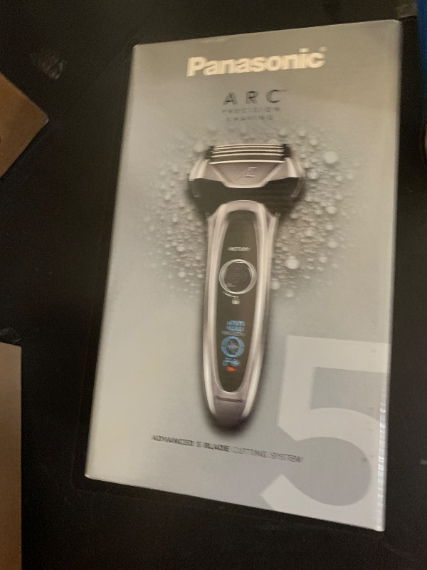 Photo 1 of Panasonic ARC5 Electric Razor for Men with Pop-Up Trimmer, Wet/Dry 5-Blade Electric Shaver with Intelligent Shave Sensor and Multi-Flex Pivoting Head – ES-LV65-S (Silver)