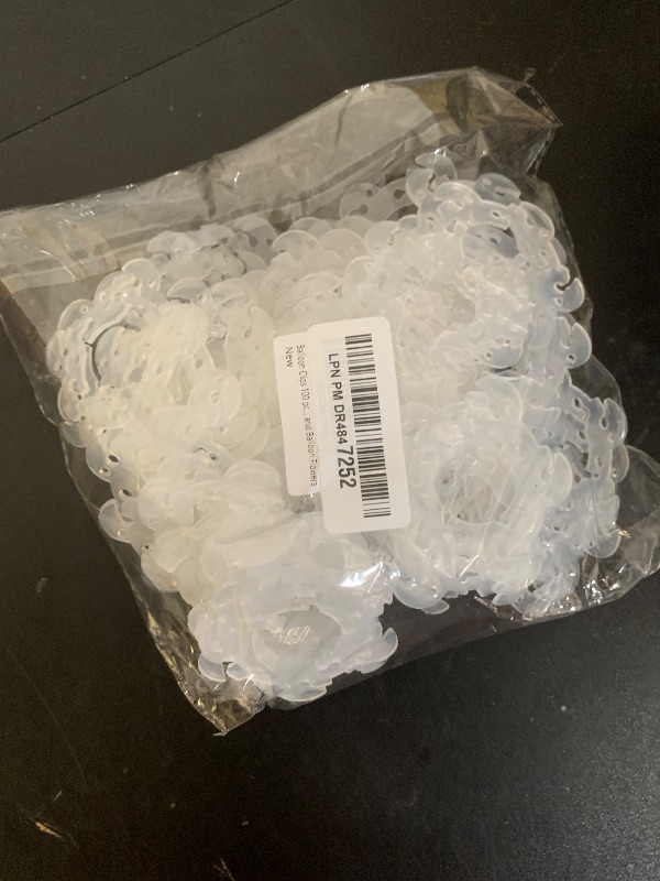 Photo 1 of 100PCS Balloon Arch Clips, Reusable Balloon Clips for Balloon Arch, Plastic Balloon Supplies for Stand, Balloon Garland Clips for Party Wedding Baby Shower Decorations
