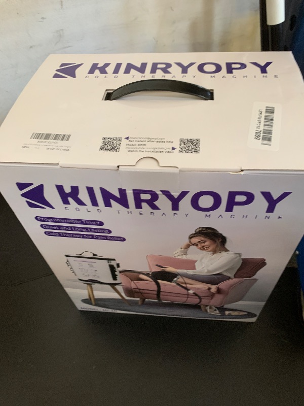 Photo 1 of Cold Therapy Machine with Programmable Timer, Portable Ice Machine for Knee After Surgery, Knee Replacement Recovery System, Cryotherapy Pain Relief w/Compression Pad