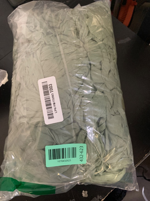 Photo 1 of 10 Pack Sage Green Cheesecloth Table Runner 17x108 Inch Boho Gauze Cheese Cloth Table Runners for Wedding Party Baby Shower Birthday Home Decor