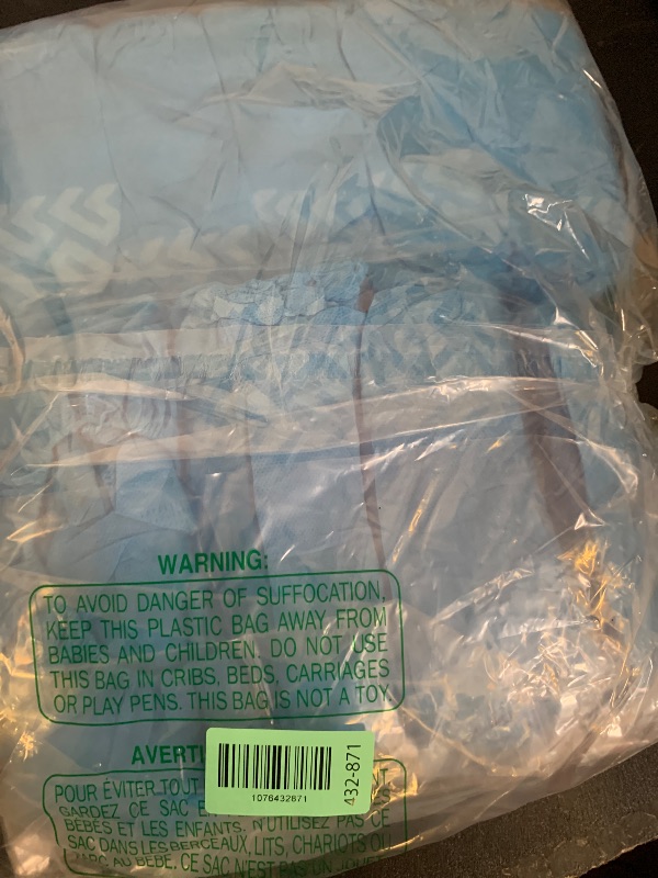 Photo 1 of Buself X-Large 100 Count Shoe Covers Disposable Non-Slip, Premium Cloth Boot Covers, Slip-resistant, Durable, Breathable, Non-toxic, Recyclable, Stretchable Fits Up to Size 13 US Men - Blue