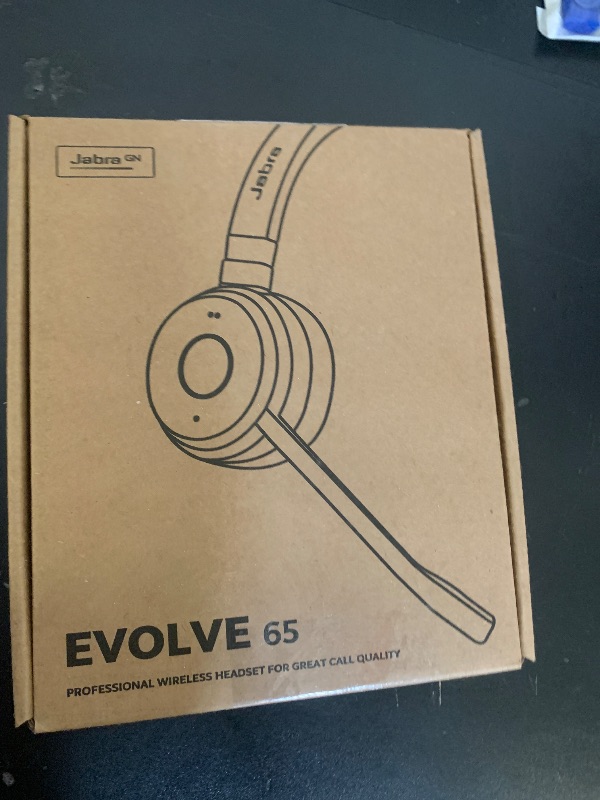 Photo 1 of Jabra Evolve 65 TE (Third Edition) Wireless Single-Ear Headphones - Noise-Canceling Mic, 16 hrs Battery Life, Dual Connectivity, Works with All UC Platforms Like Zoom & Google Meet, Black
