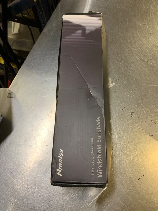 Photo 1 of [Upgraded] Nmoiss Windshield Sun Shade Umbrella - [Vinyl Coating Heat Shield] Protect Car from Sun Rays & Heat Damage Keep Cool and Protect Interior, Spring Structure Edge Medium 56" L x 31" W