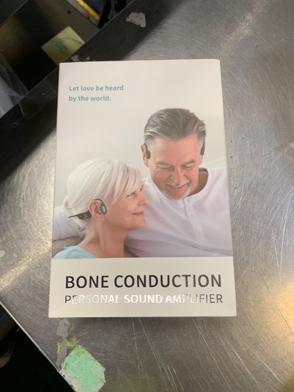 Photo 1 of Bone Conduction Personal Sound Amplifier - Open-Ear Design for Comfortable Daily Use, Ultra Lightweight 25g, Up to 10-Hour Battery, IPX5 Water Resistant, No Bluetooth
