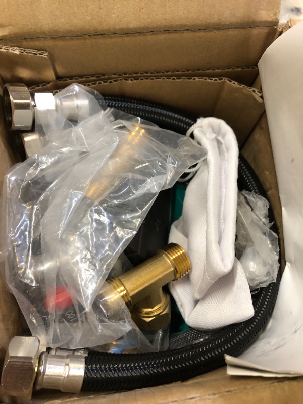 Photo 1 of PROZRTED NSF certified Instant Hot Water Recirculating Pump with Built-in Digital Timer and Adjustable Thermostat Control Valve for Tank Water Heater(From 68°F to 118°F),10 ft Cord, 2 Supply Lines