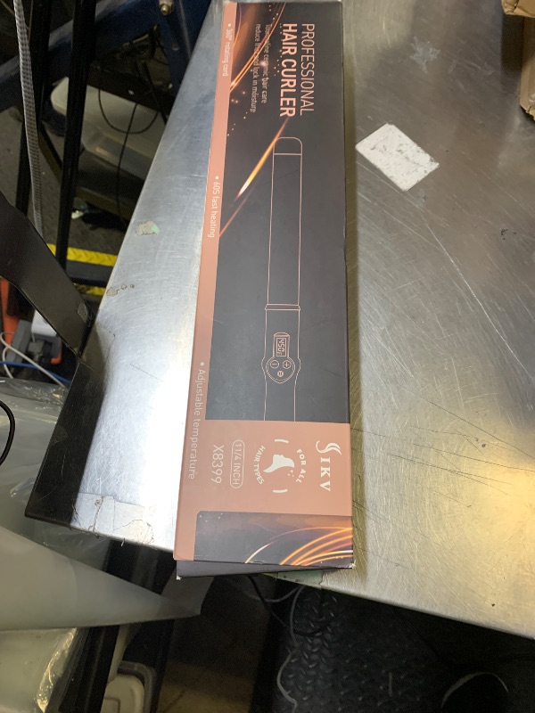 Photo 1 of 1 1/4 Inch Curling Wand Ceramic Long Barrel,1.25 Inch Curling Wand Iron for Long Hair,Dual Voltage Hair Curling Wand