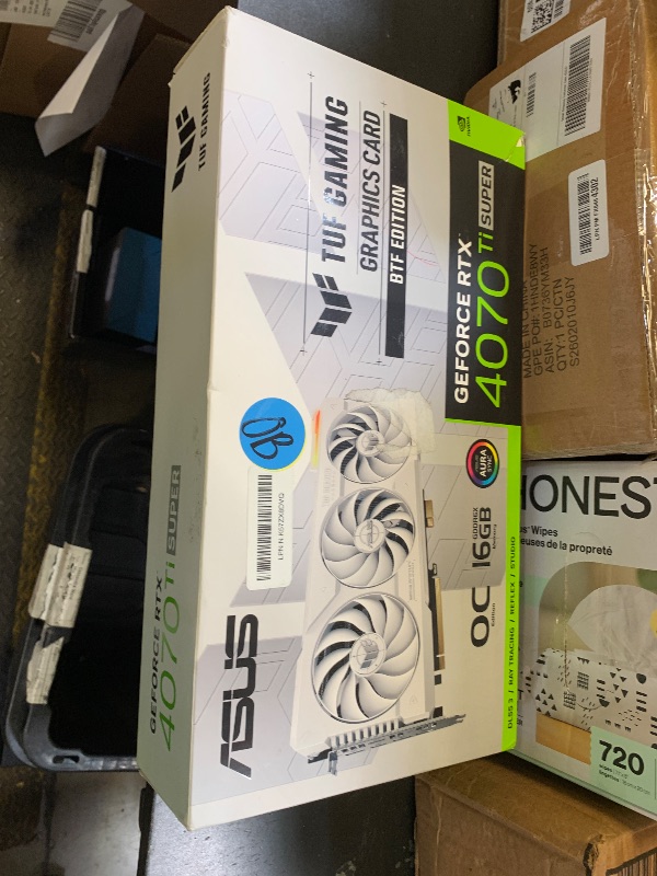 Photo 1 of ASUS TUF Gaming GeForce RTX™ 4070 Ti Super BTF White OC Edition Gaming Graphics Card (PCIe 4.0, 16GB GDDR6X, Exclusive to BTF ATX Motherboards