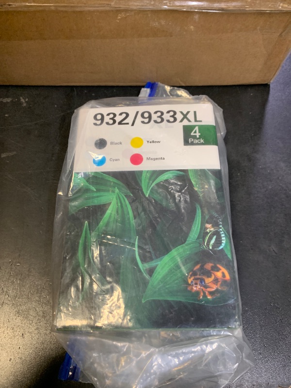 Photo 1 of 932XL 933XL Ink cartridges Combo Pack Compatible for HP 932XL 933XL 932 and 933 Ink cartridges Work Well for HP OfficeJet 6100 6600 6700 7110 7510 7612 7610 Printers (4 Pack)