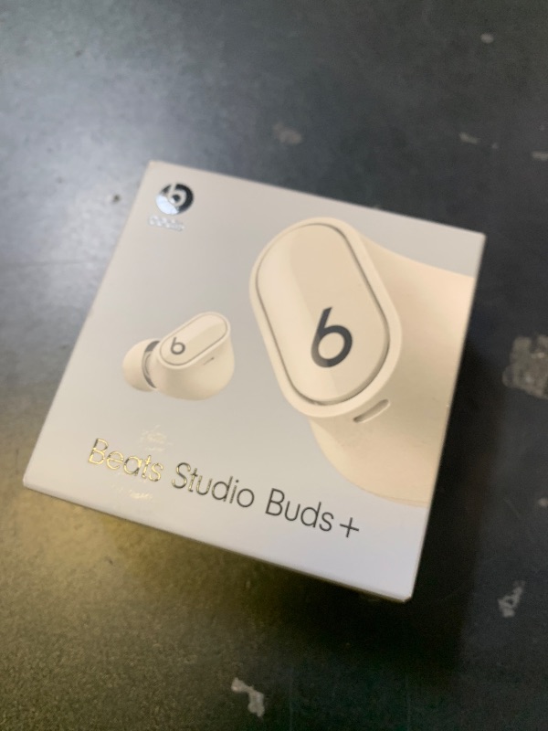 Photo 1 of Beats Studio Buds + | True Wireless Noise Cancelling Earbuds, Enhanced Apple & Android Compatibility, Built-in Microphone, Sweat Resistant Bluetooth Headphones, Spatial Audio - Ivory
