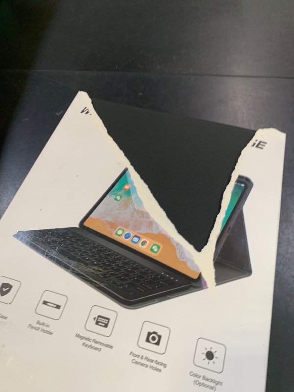 Photo 1 of BLUTLOTUS Keyboard case for iPad 5th/6th Generation 2017/2018, 9.7 Inch iPad Air 2 Case, Removable Wireless Backlit Detachable Keyboard, Folio Smart Cover(Black)