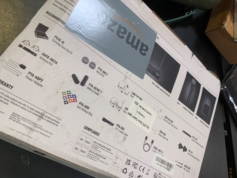 Photo 1 of Phenyx Pro Wireless Microphone System, Dual Wireless Mics,w/ 2 Handhelds, Auto Scan,2x100 UHF Frequencies,328ft Range,Dynamic Microphone for Singing, Karaoke, Church(PTU-71-2H)