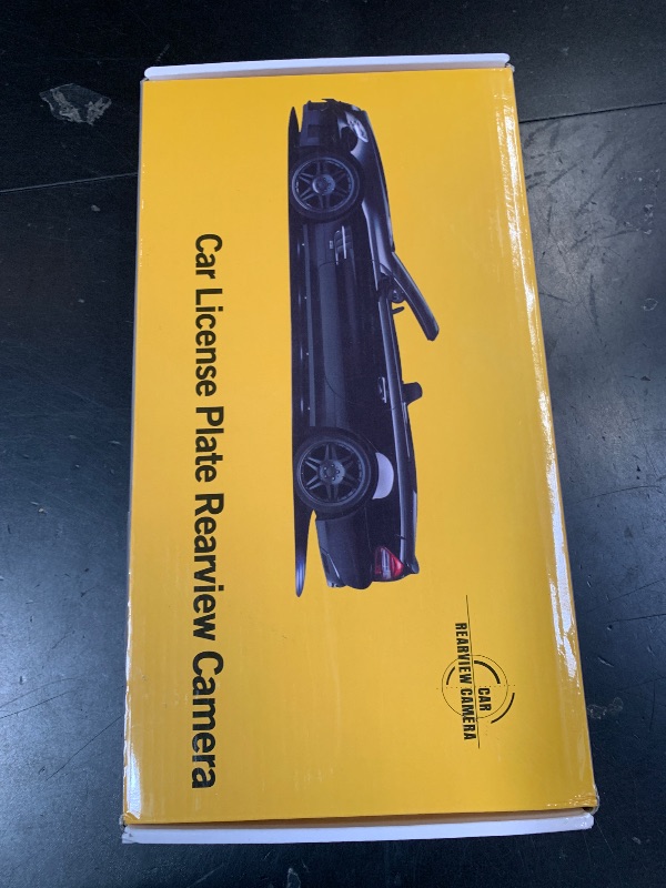 Photo 1 of License Plate Backup Camera HD Night Vision Rear View Camera with 8 LEDs 170° Viewing Angle Waterproof Backup Rear Camera for Cars