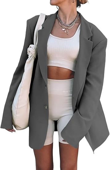 Photo 1 of ***STOCK PHOTO, ITEM/ COLOR MAY VARY***Women's grey Blazer jacket, Large ***STOCK PHOTO, ITEM/ COLOR MAY VARY***