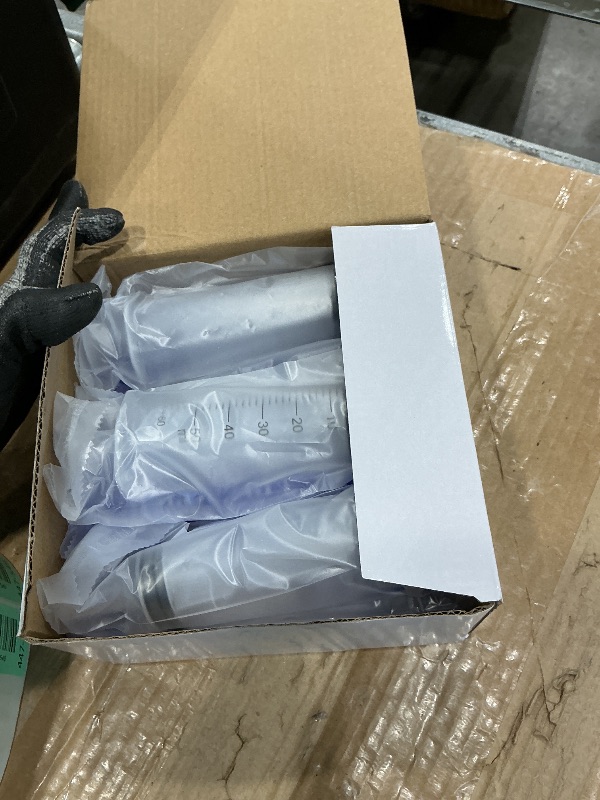 Photo 1 of 12Pack 60ml Syringe for Liquid - Large Plastic Syringes Without Needle for Food Thick Liquids and Irrigation Water, Lip Gloss Filling, Feeding Dogs Meds, Measuring ( 12 Pack 60 ml / cc )